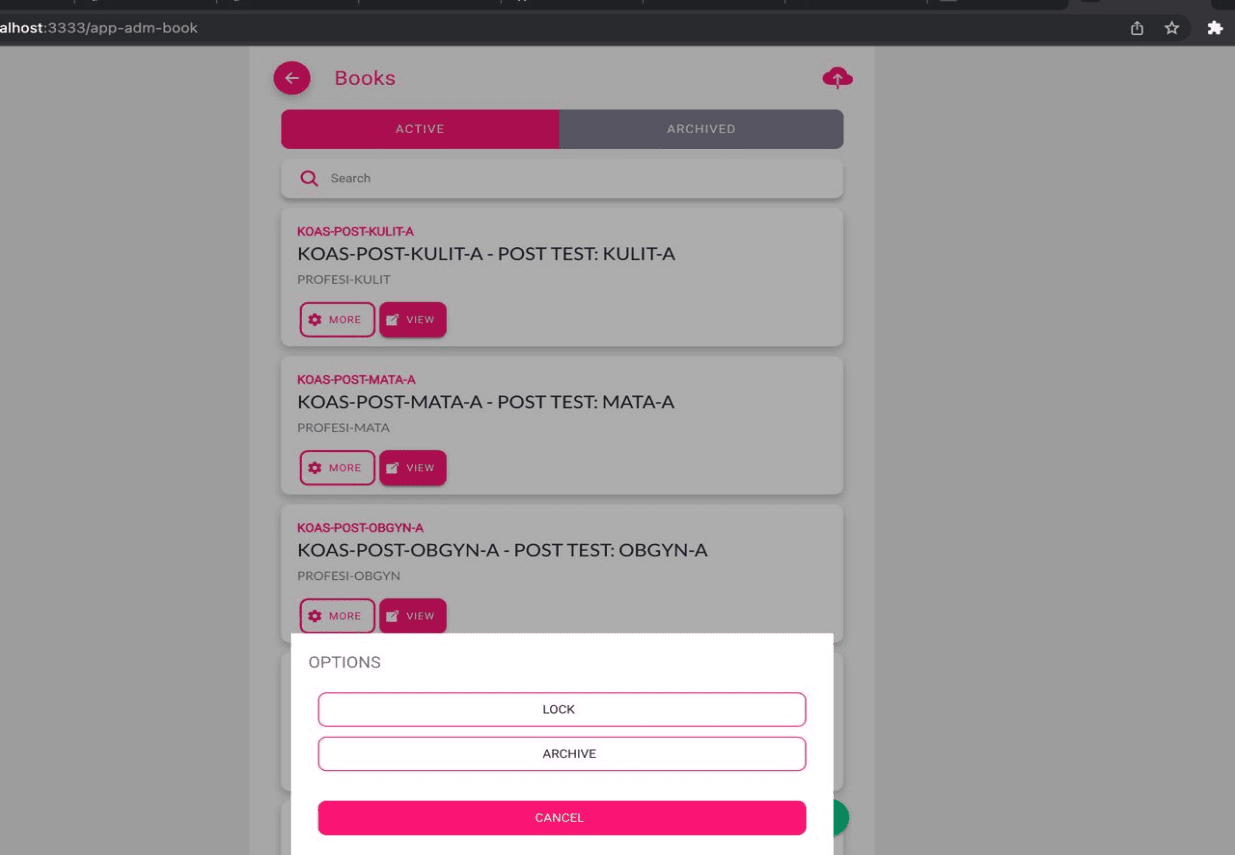 Monev Admin screenshot 2